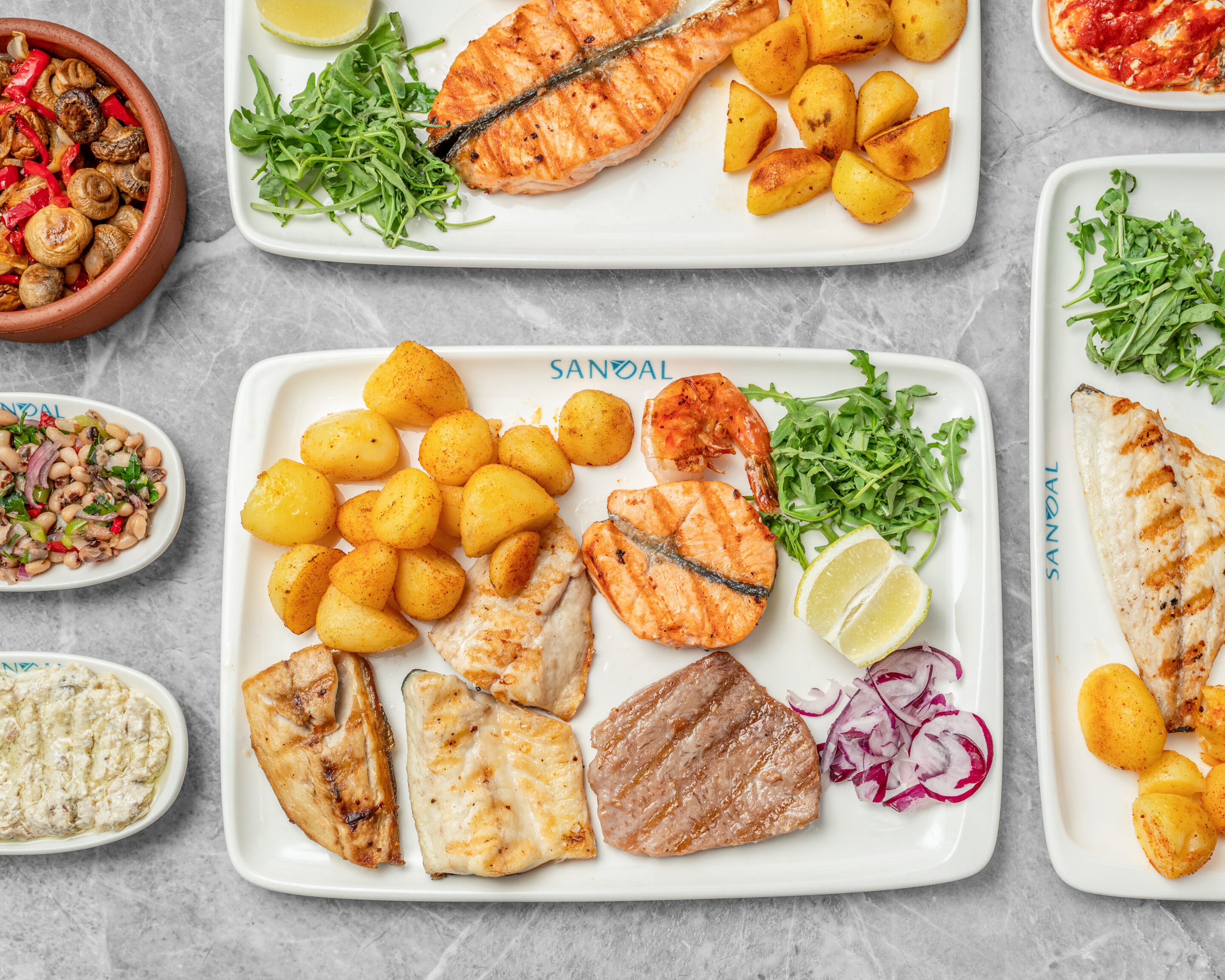 Festliches Fischmenü